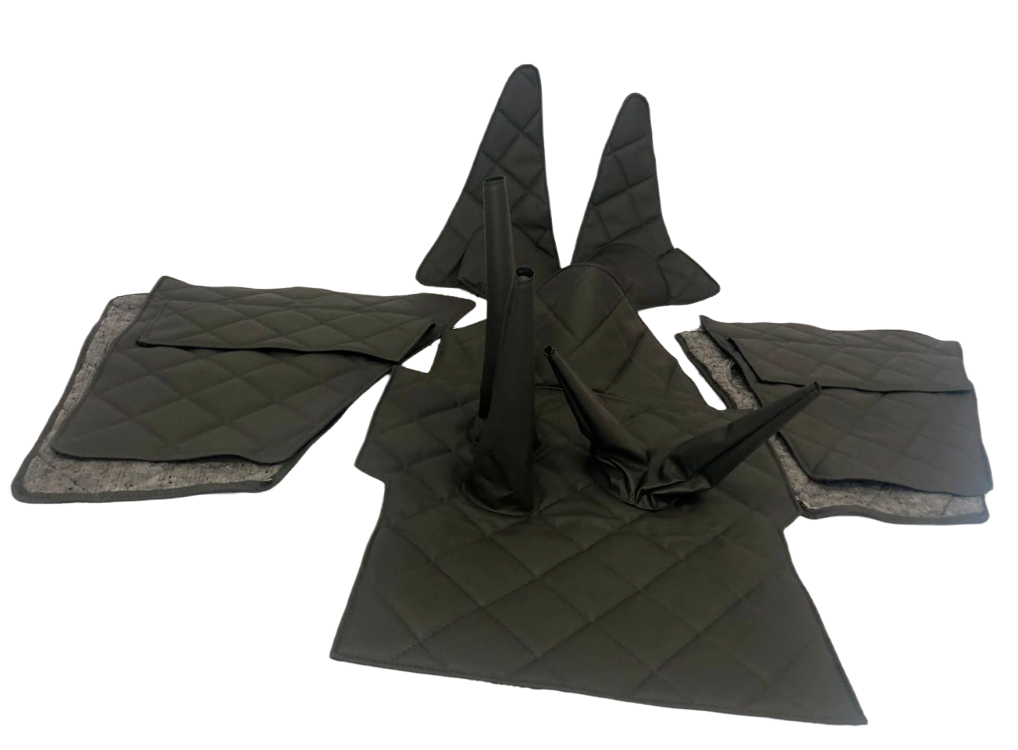 Interior trim UAZ 469 (7 items, artificial leather, black) - Miles Car parts & accessories