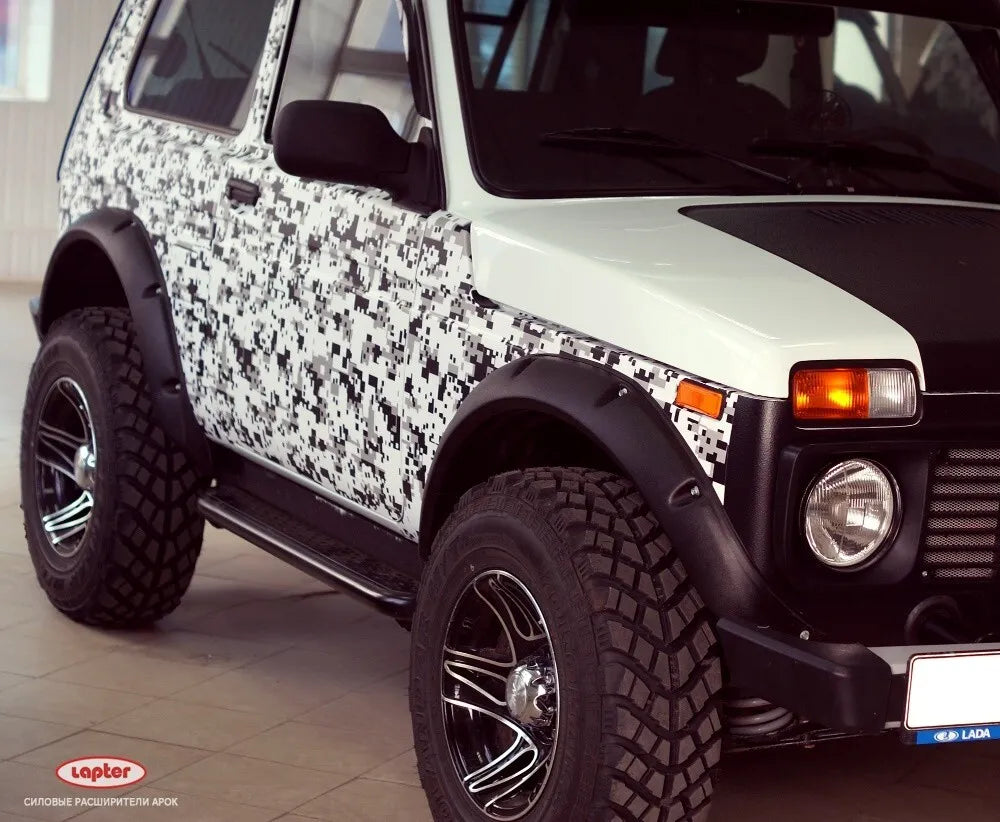 Fender Flares 70mm for LADA NIVA 4x4 2121, 21213, 21214 - Miles Car parts & accessories