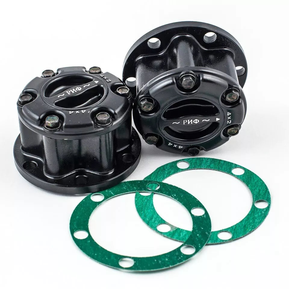 Front axle manual locking hub 4x4 UAZ 469, Hunter, 3151, 452 Buchanka-set 2 pcs - Miles Car parts & accessories