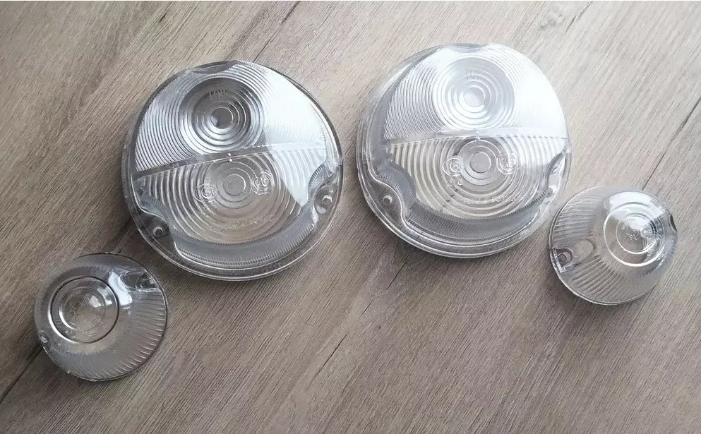 Front light diffusers white UAZ 469, 3151, Hunter, 452, Bukhanka (kit 4 pcs) - Miles Car parts & accessories