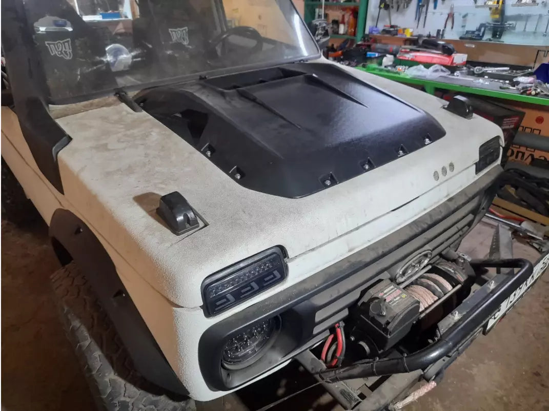 Plastic hood trim on air intake "Magnum" Lada Niva 4x4, 2121, 2131 - Miles Car parts & accessories