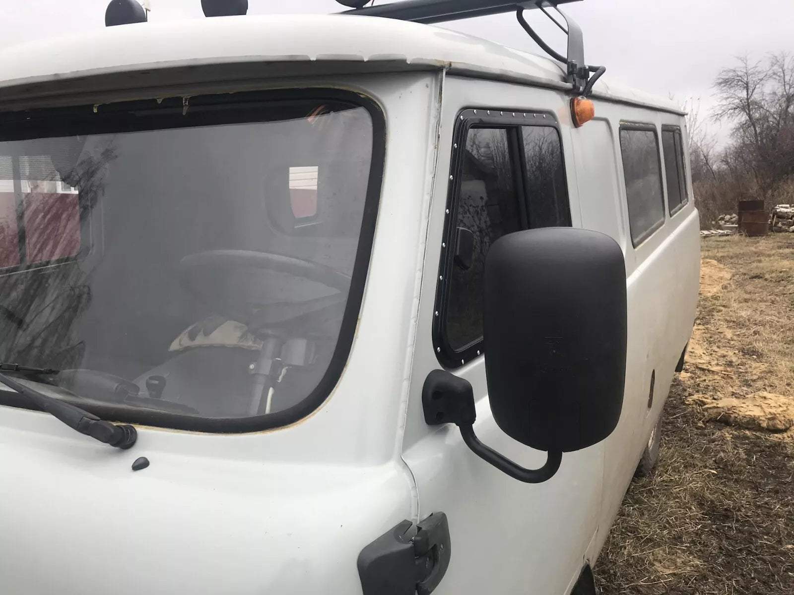 Rear view mirrors UAZ 452 buchanka with heating (2 pc) - Miles Car parts & accessories