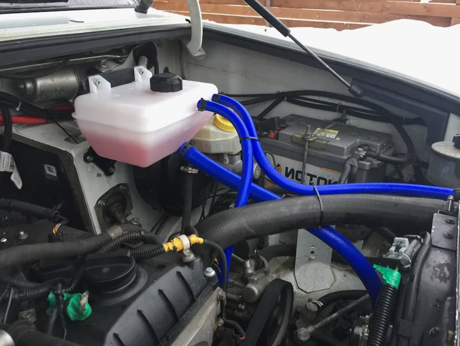 Set of expansion tank pipes silicone UAZ Hunter, Patriot (3pcs) 3163-1311098-00