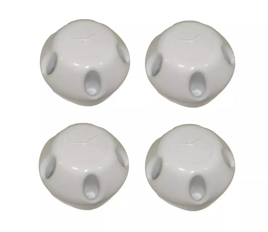 UAZ Hunter, Bukhanka, Patriot wheel caps "white" (set of 4pcs) - Miles Car parts & accessories
