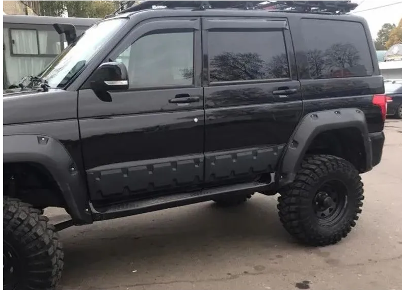 Plastic door moldings "off-road" UAZ Patriot (4 pcs)