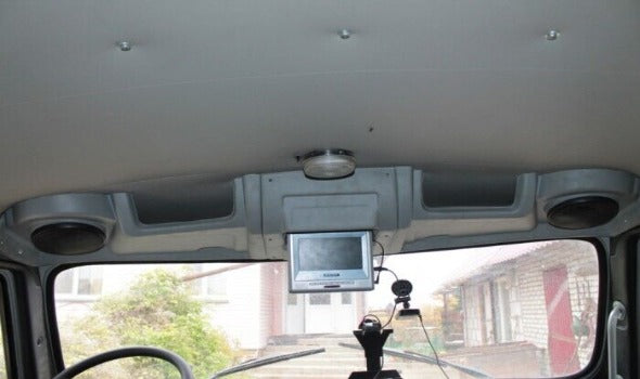 Shelf for radio and speakers (grey) UAZ 452 Bukhanka - Miles Car parts & accessories