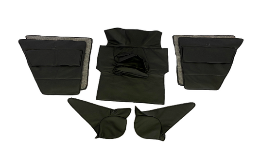 Interior trim UAZ 469 (7 items, artificial leather, black) - Miles Car parts & accessories