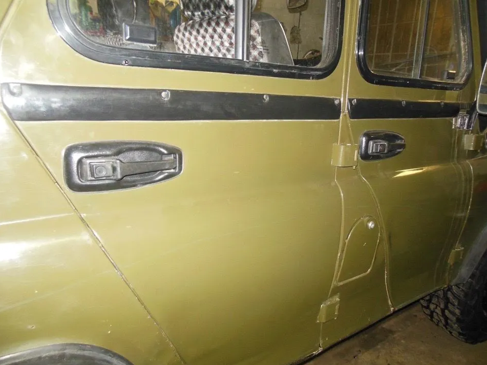 Door plastic trims (moldings) UAZ 469, 3151, Hunter (4 pcs) - Miles Car parts & accessories