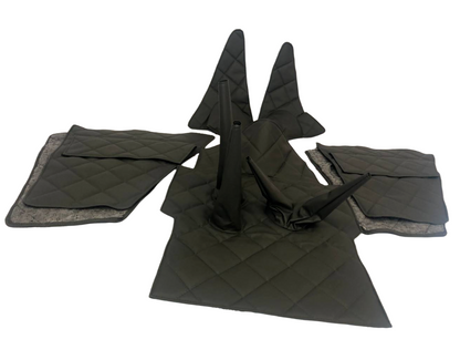 Interior trim UAZ 469 (7 items, artificial leather, black) - Miles Car parts & accessories