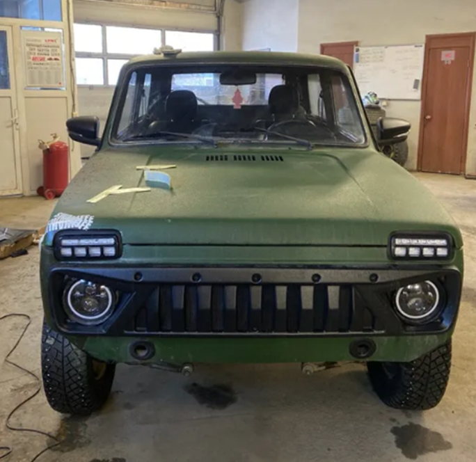 Radiator grille "Angry" Lada Niva, Urban, 21213, 21214, 2131 - Miles Car parts & accessories